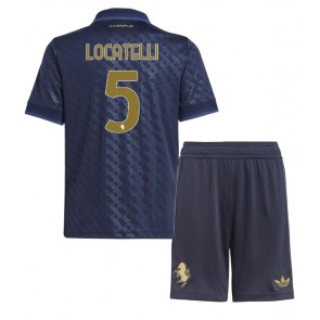 Billiga Juventus Manuel Locatelli #5 Tredjeställ Barn 2024-25 Kortärmad (+ Korta byxor)